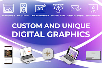 create digital graphics for web, social media, ecommerce and more