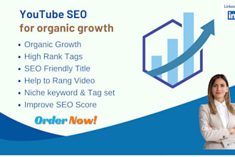 be your youtube SEO expert or channel manager of your channel