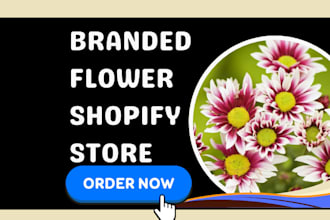 design flower shopify flowerstore dropshipping gift store florist flower website