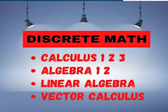 be tutoring precalculus vector calculus 1 2 3 discrete math linear algebra 1 2