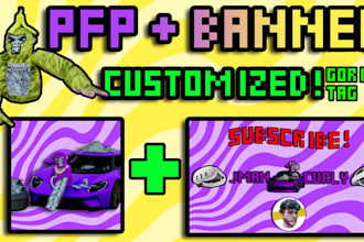 make a gorilla tag pfp and yt banner for you