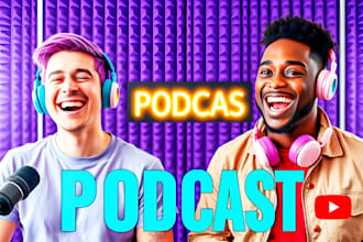 design professional clickbait best podcast youtube thumbnails