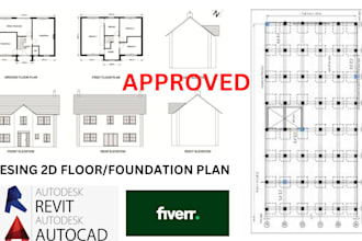 do 2d floor plans foundation plan and framing plan or redraw