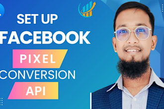 set up or fix meta pixel, conversion API, ga4, and tracking via GTM