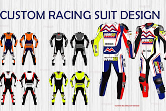 make design racing suit, motorcycle suit and gokart suit