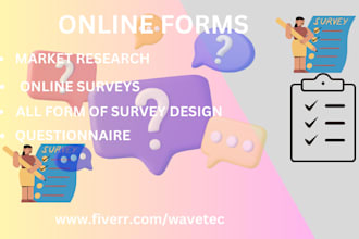 conduct online survey,market research questionnaire to targeted audience
