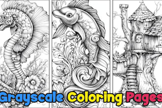 design unique printable coloring pages with midjourney