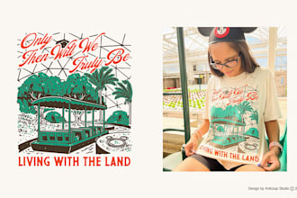 make vintage design for t shirt with disney inspiration
