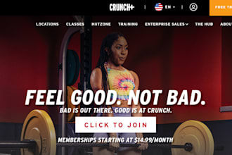 design fitness website, gym, workout, yoga, fitness, wix website