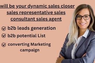 be your dynamic sales closer sales representative sales consultant sales agent