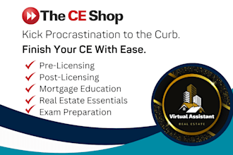 help you with ce shop course and license real estate continuing education