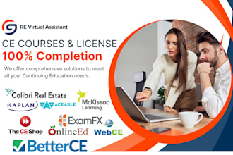 help you with real estate, insurance ce courses, and license
