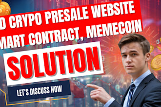 build crypto exchange website design, wallet app, smart contract, defi, ico, sto