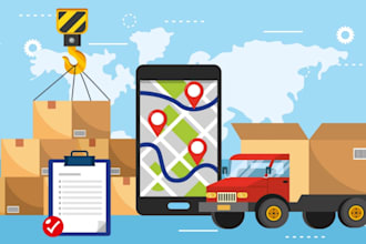build logistic app, parcel delivery app, booking app with admin panel