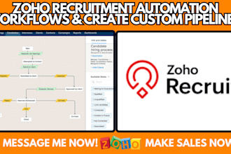 do zoho recruitment automation workflows and create custom pipelines