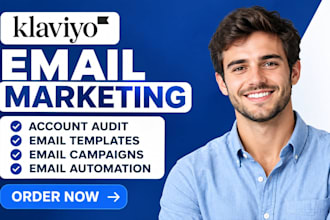 setup shopify klaviyo email marketing flows klaviyo email template