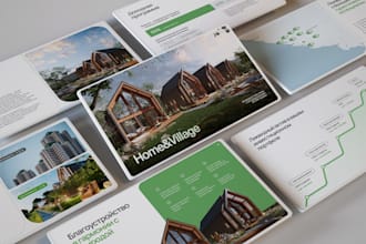 design luxury real estate pitch deck, presentation