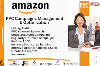 manage and optimize amazon ppc campaigns sponsored ads, amazon ppc expert