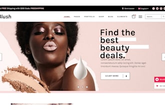design skin care website cosmetic website spa website skin care shopify store