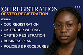do cqc and ofsted registration, UK tender, business plan, policy and procedure
