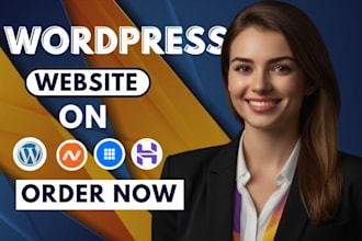 design wordpress website on hostinger, bluehost, godaddy, strato website, ionos