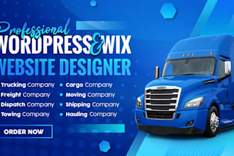 design logistics website trucking website cargo, freight, transport website
