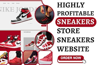 build sneakers shopify store footwear shoe website  sneakers reselling website