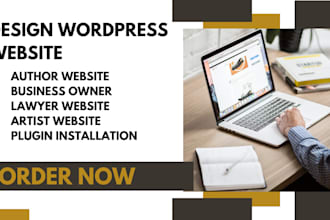 design wordpress website for author lawyer artists and business owner