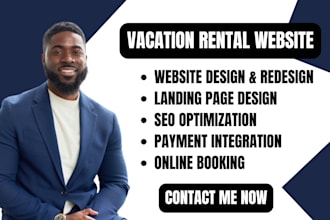 design vacation rental website property management hotel booking website