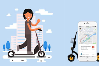 build on demand e scooter app, e bike app, ridesharing app, booking app