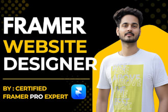 design framer website or do template customization and animation