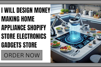 design money making home appliance shopify store electronics gadgets store