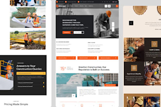 design construction website handyman plumbing roofing construction website