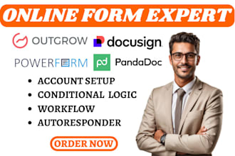 convert PDF to word excel on docusign pandadoc outgrow tally zapier integration