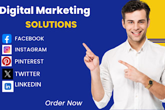 be your digital marketing manager, social media manager