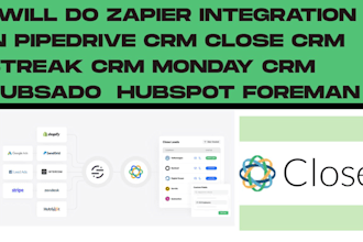 do zapier integration in pipedrive CRM close CRM streak CRM dubsado foreman