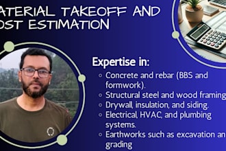 deliver precise material takeoffs and cost estimates for all construction trades