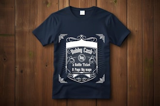 create attractive graphic t shirt design for merch by amazon