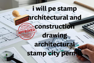 pe stamp architectural and construction drawing architectural stamp city permit