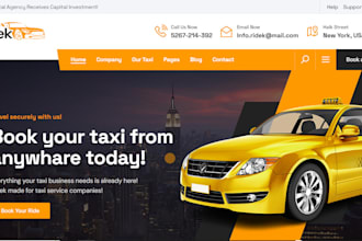 taxi booking website chauffeur business website limousine website taxi website