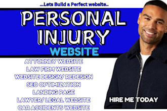 personal injury lawyer website attorney law firm website car accident legal site