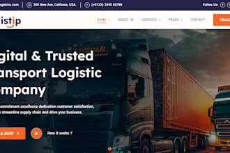 logistic website trucking website cargo website trucking websit logistic website