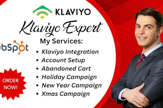 setup klaviyo abandoned cart, holiday, new year, xmas email campaigns automation