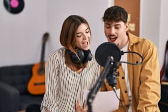 be your male and female songwriter, duet vocals, harmony for gospel rnb, country