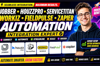 jobber houzzpro servicetitan workiz fieldpulse zapier automation integration