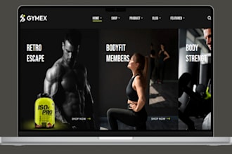 design supplement shopify store health and fitness health supplement website