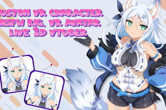 custom vr character avatar nsfw rig live2d vtuber vr character unity vroid model