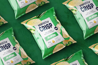 do outstanding packaging design for food and snack
