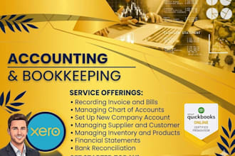 do bookkeeping, quickbooks cleanup, xero expert