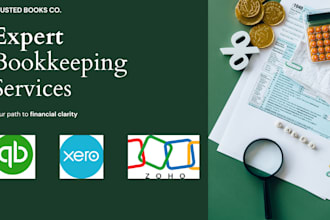 do expert bookkeeping for USA UK australia quickbooks xero zoho